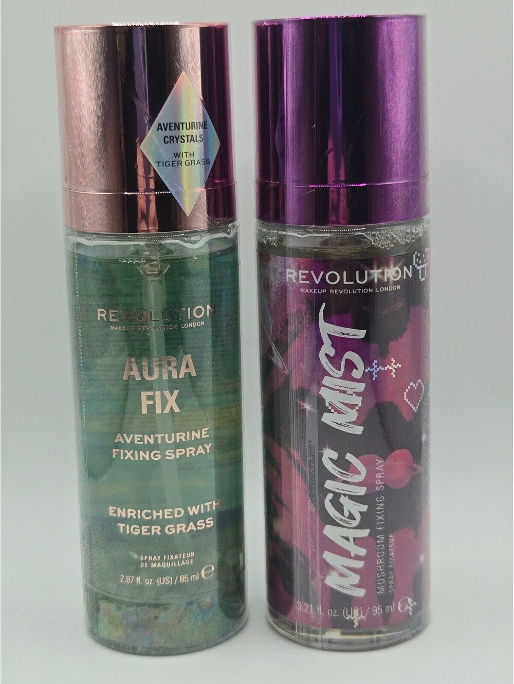 Revolution Makeup Aura Fix Aventurine Fixing Spray with Tiger Grass & Magic Mist